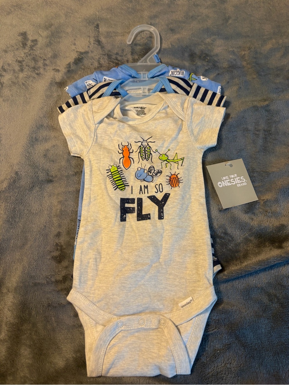 3 Piece Baby Bodysuits 6-9 Months